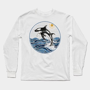 Oceanic Predator, Orca Long Sleeve T-Shirt